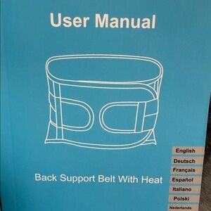 NEW…Ruckengurtle Back Support Belt With Heat….